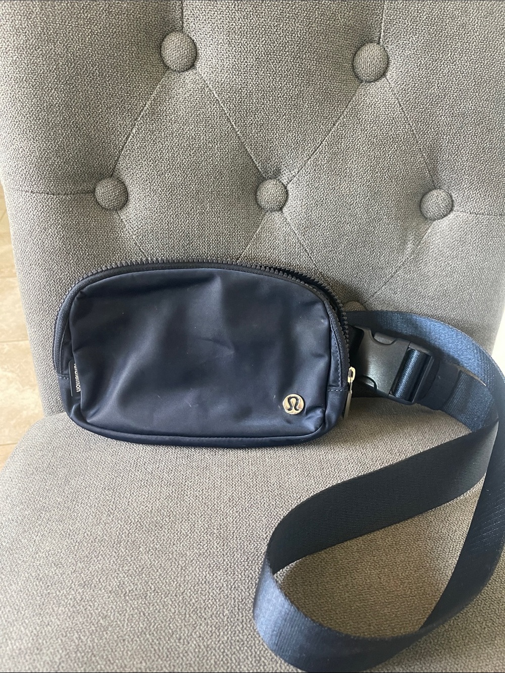 lululemon athletica Navy Belt Bag with Adjustable Strap